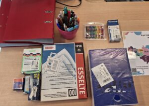 Donnerie de matériel scolaire